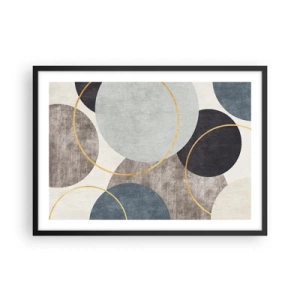 Poster în ramă neagră - Roată cu roată - 70x50 cm