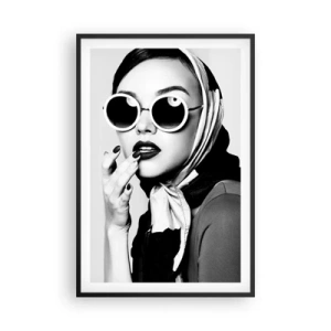 Poster în ramă neagră - Salutări din anii `60. - 61x91 cm