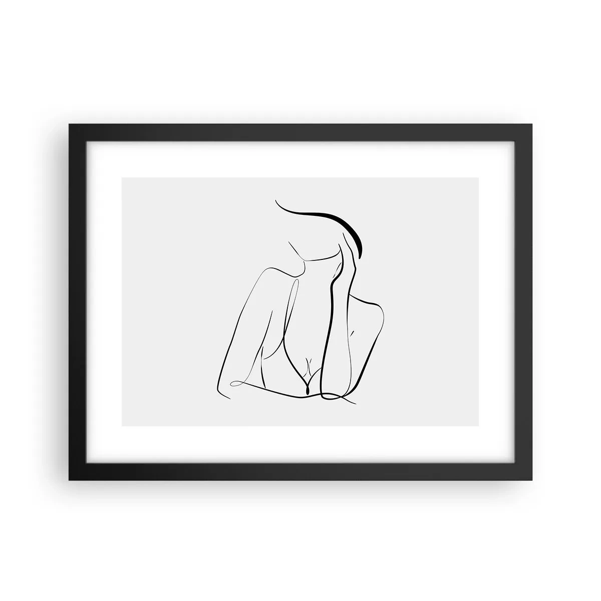 Poster în ramă neagră - Pe valul unui vis - 40x30 cm