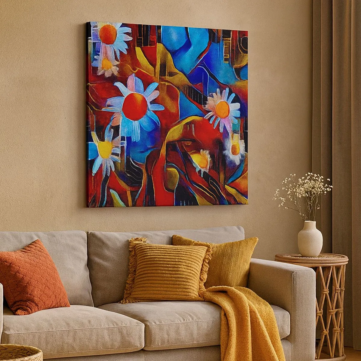 Tablou pe pânză - Culorile vieții - 30x30 cm