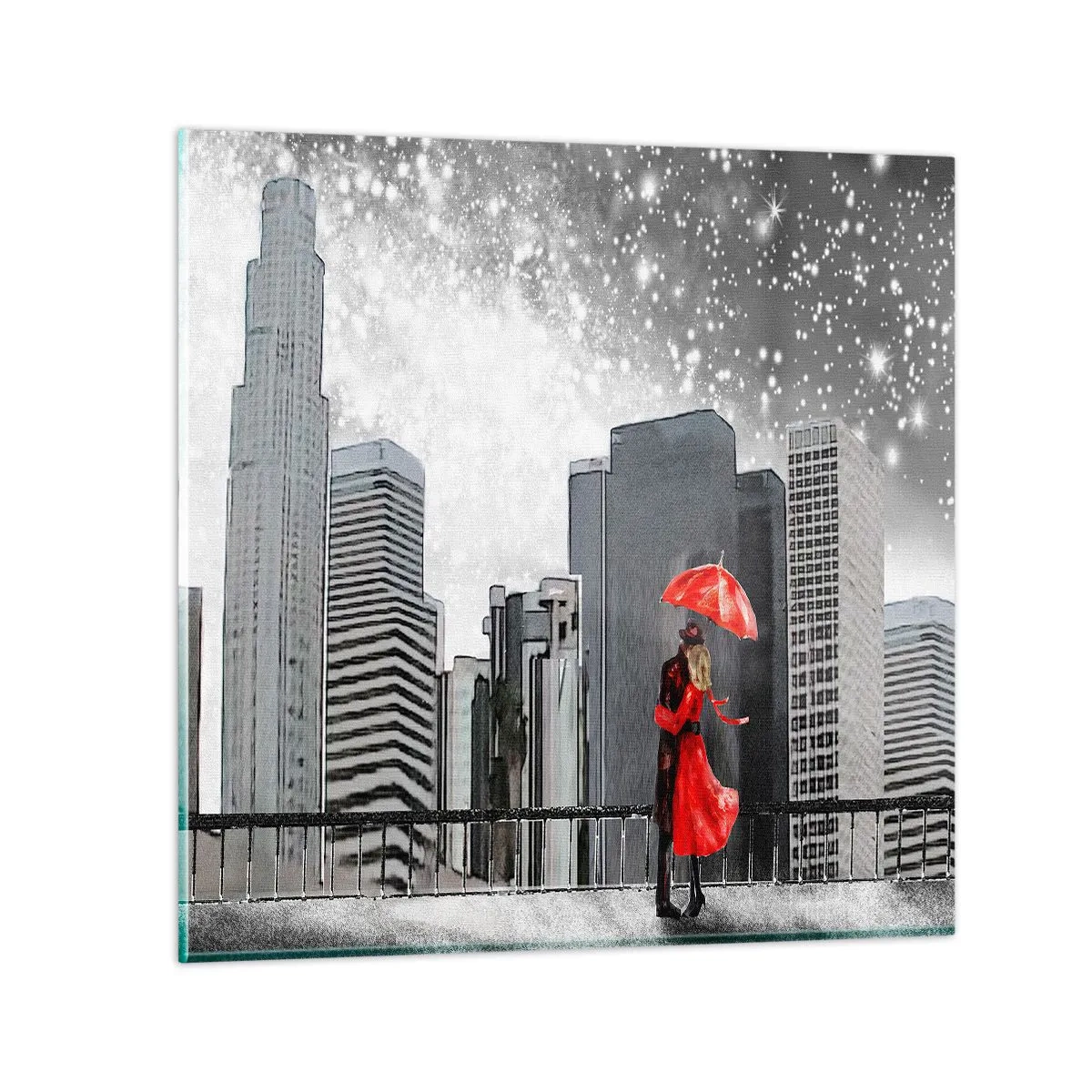 Tablou pe sticlă - Un om, nu o piatră - 50x50 cm