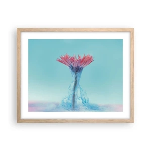 Poster în ramă de stejar deschis - Într-o unduire revigorantă - 50x40 cm