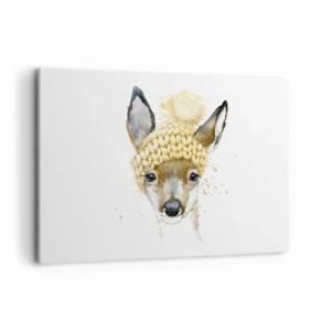 Tablou pe pânză - Pentru iarnă într-o pădure înzăpezită - 120x80 cm