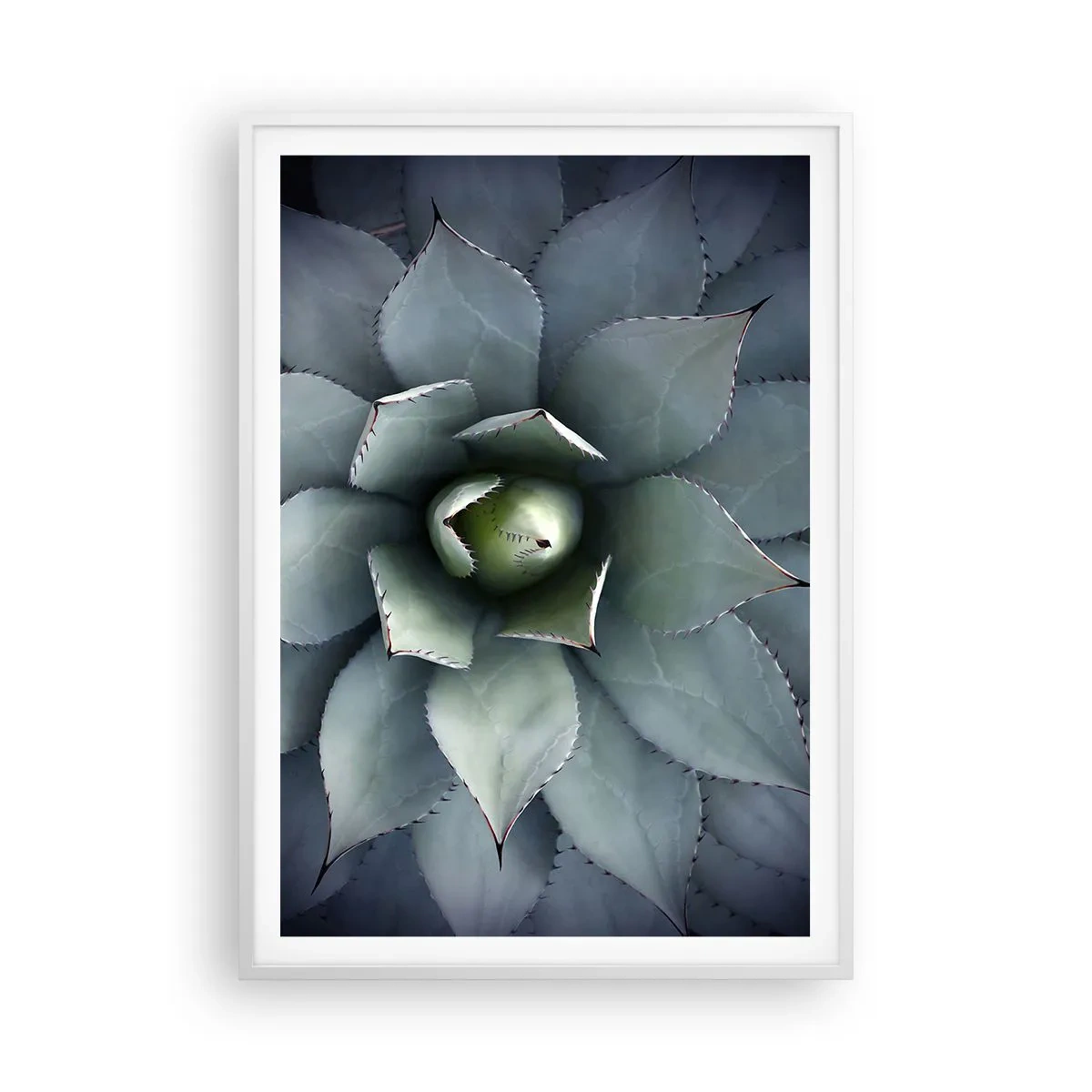 Poster în ramă albă - Momește și avertizează - 70x100 cm