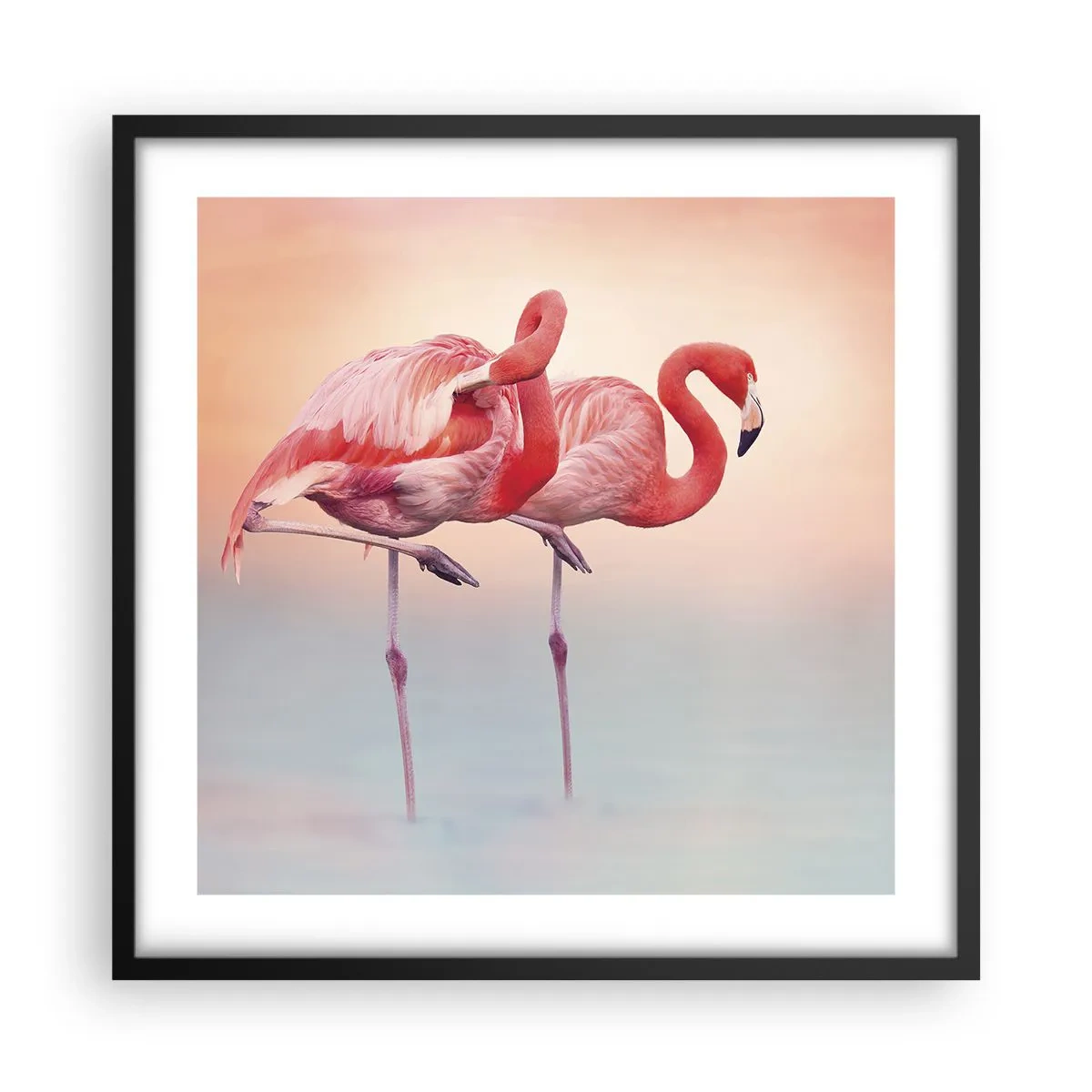 Poster în ramă neagră - În culoarea soarelui care apune - 50x50 cm