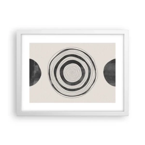 Poster în ramă albă - Centrul cel mai important - 40x30 cm