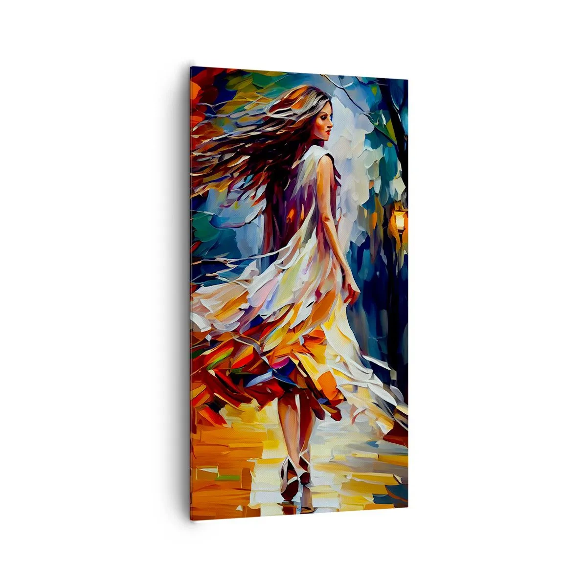 Tablou pe pânză - Fata toamnei - 65x120 cm