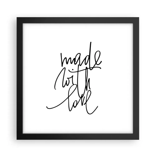 Poster în ramă neagră - Cel mai bun brand - 30x30 cm