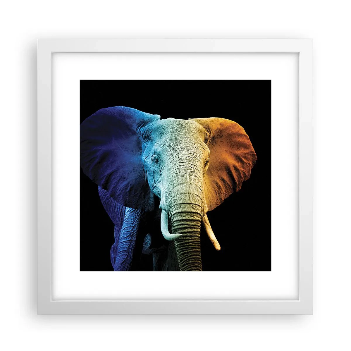 Poster în ramă albă - Excentric, nu ciudat - 30x30 cm