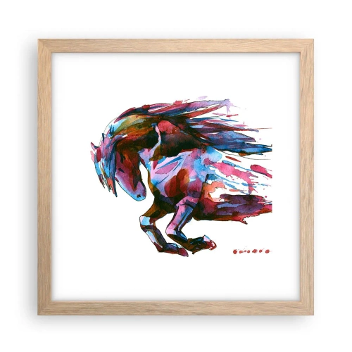 Poster în ramă de stejar deschis - În exaltare - 30x30 cm