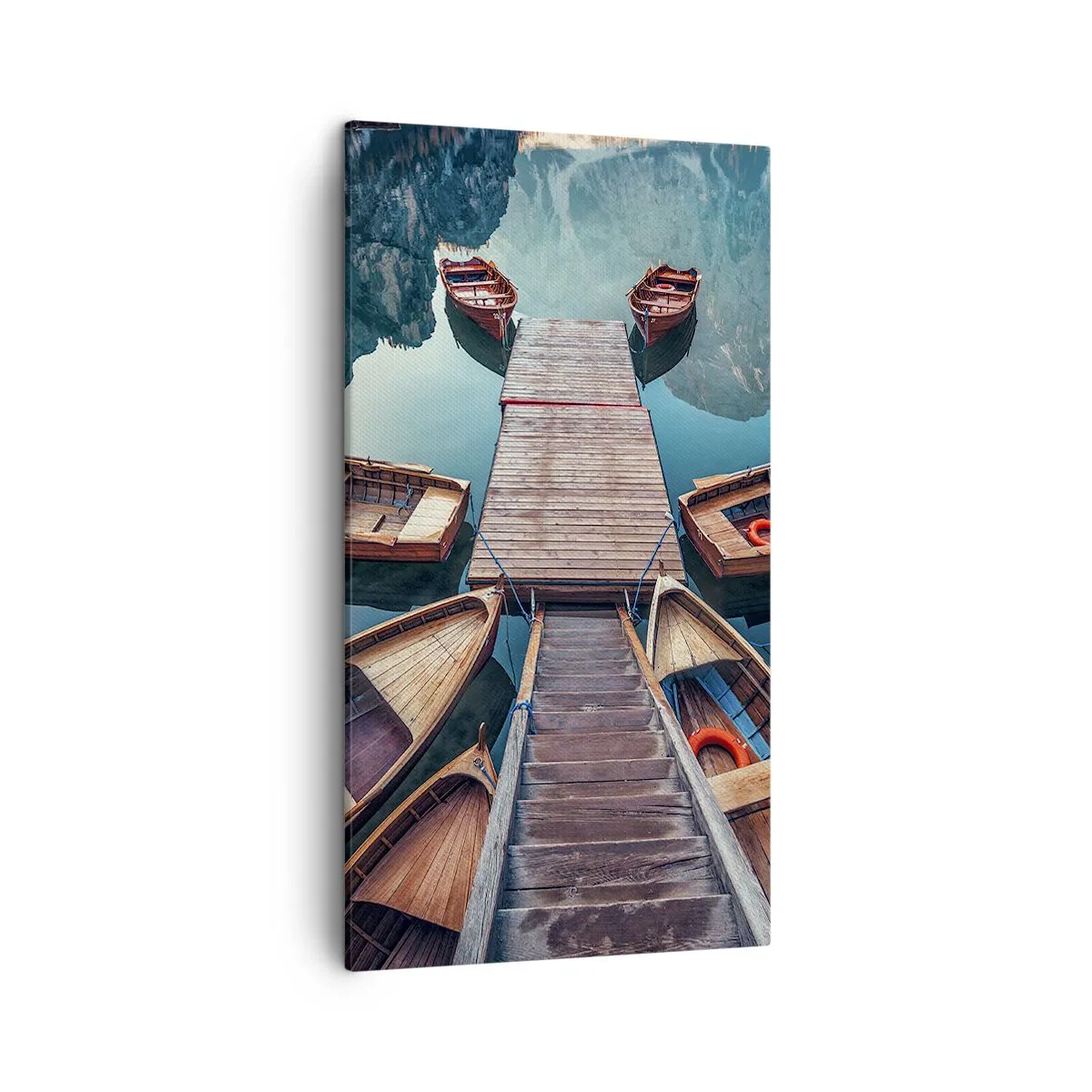 Tablou pe pânză - Așteptând în port - 45x80 cm
