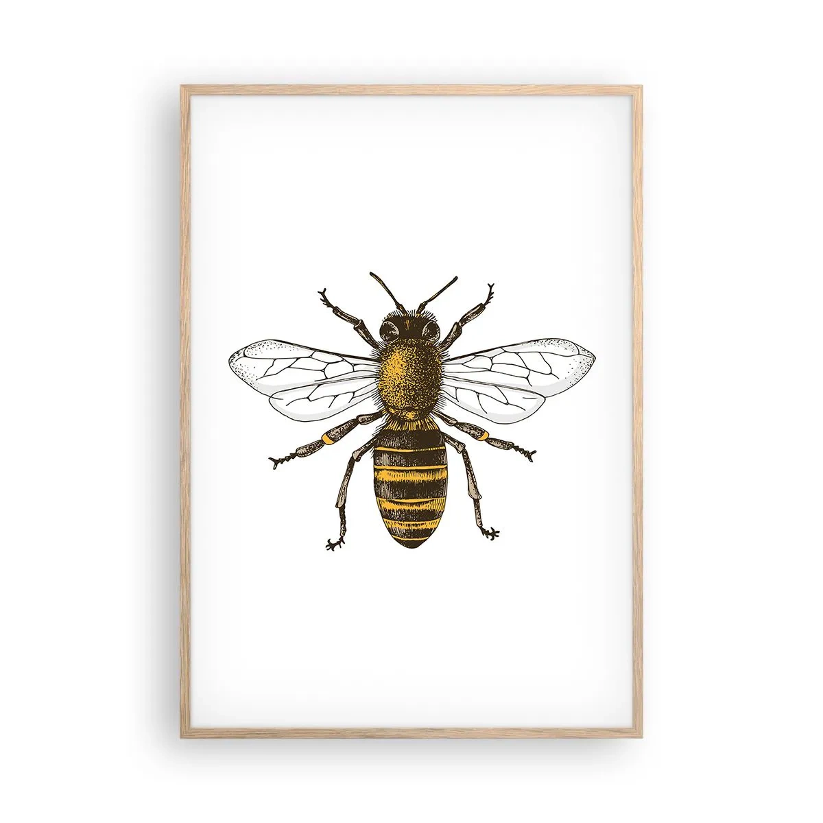 Poster în ramă de stejar deschis - Frumoasă și bună - 70x100 cm