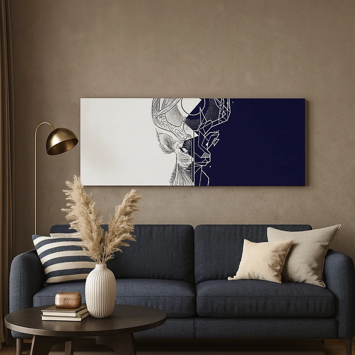 Tablou pe pânză - Lupta și unitatea contrariilor - 30x30 cm