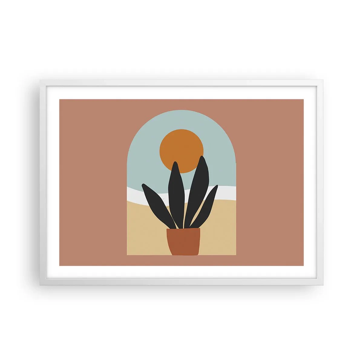 Poster în ramă albă - Bucurii mici - 70x50 cm