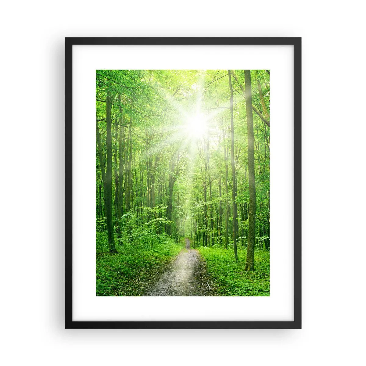 Poster în ramă neagră - Catedrala verde - 40x50 cm