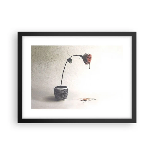 Poster în ramă neagră - Rosa dolorosa - 40x30 cm