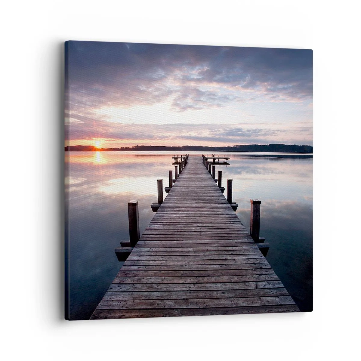 Tablou pe pânză - Granița tăcută dintre zi și noapte - 40x40 cm