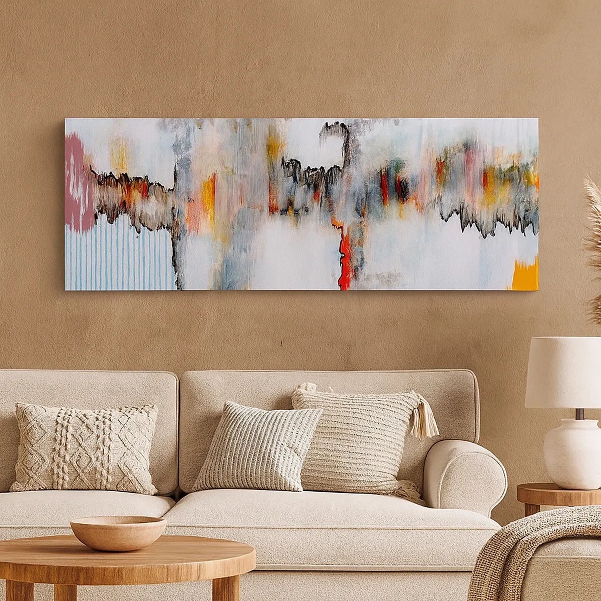 Tablou pe pânză - Cu bățul pe apă - 30x30 cm