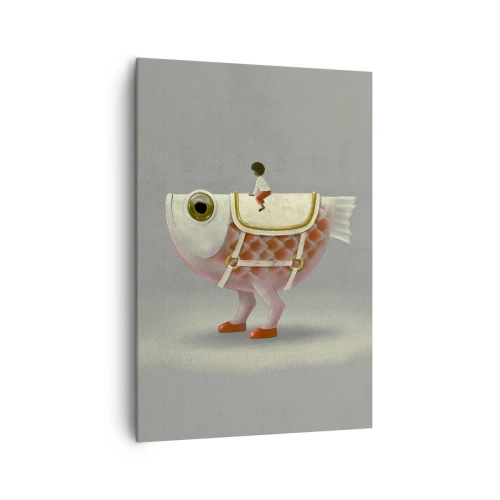 Tablou pe pânză - Călărețul Pescărel - 70x100 cm