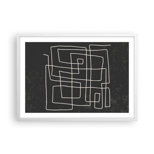 Poster în ramă albă - Nu atât de simplu - 70x50 cm