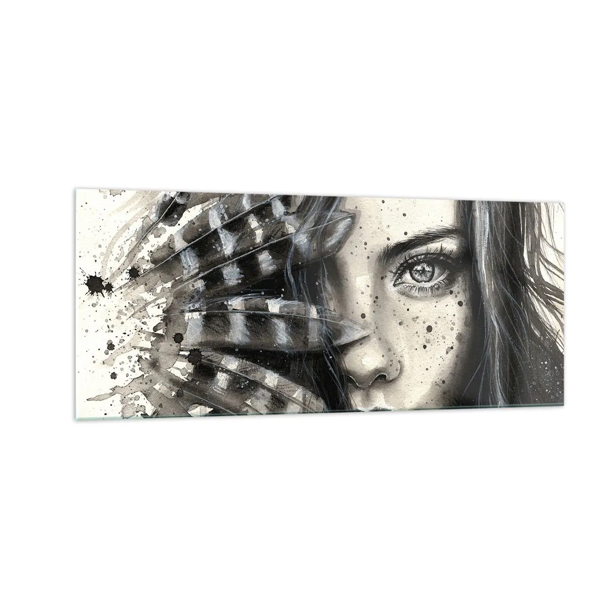 Tablou pe sticlă - Frumusețe sălbatică - 100x40 cm