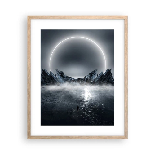 Poster în ramă de stejar deschis - Final de poveste - 40x50 cm