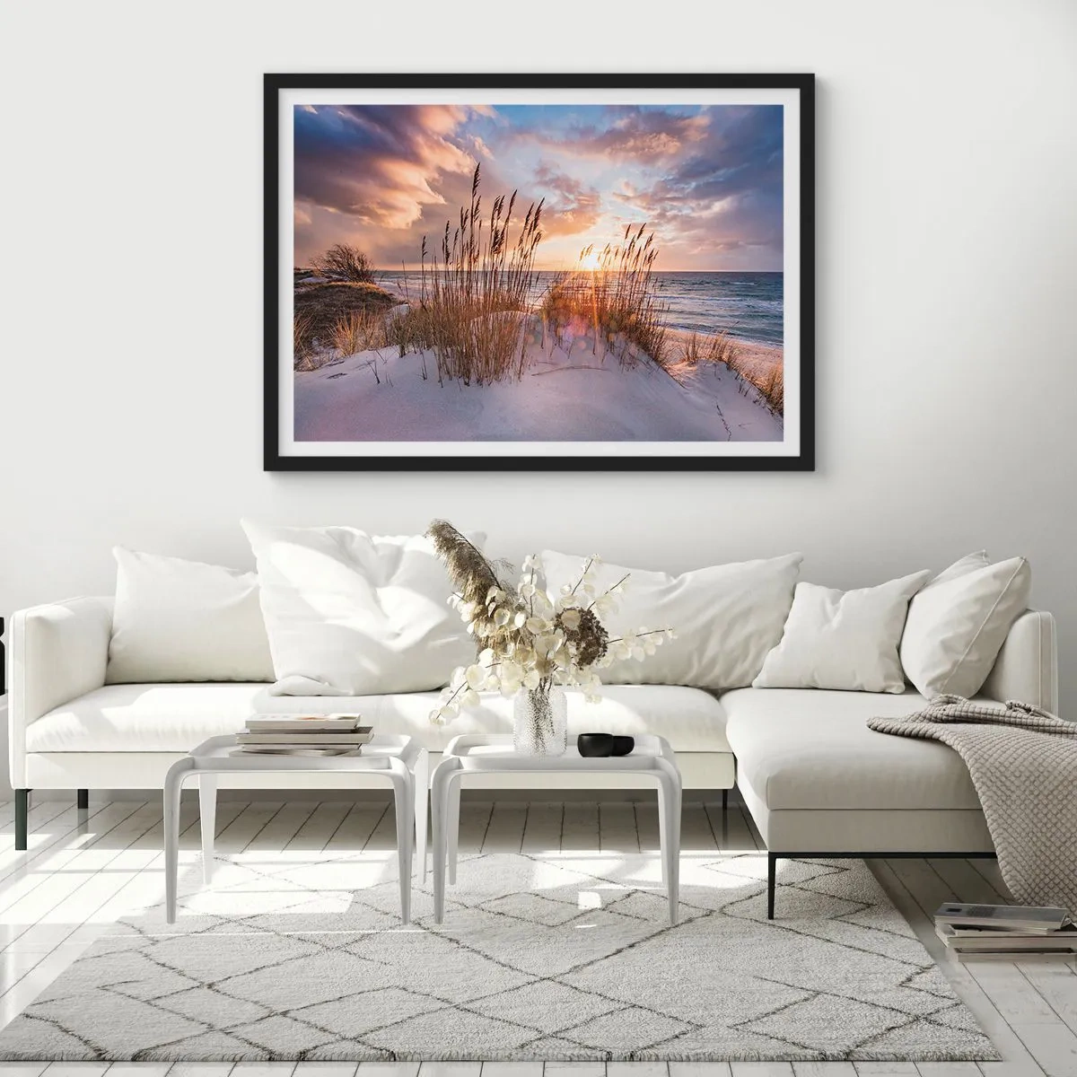 Poster în ramă neagră - Adio soare și vânt - 91x61 cm