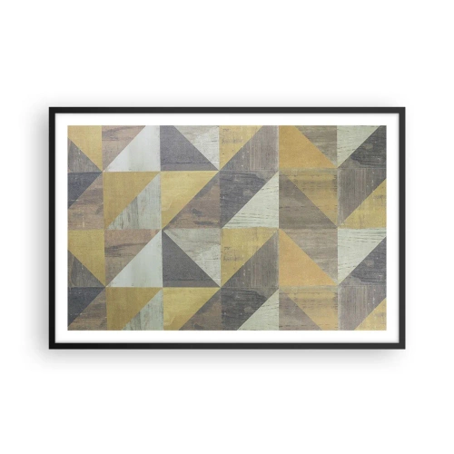 Poster în ramă neagră - La unghiul triunghiului - 91x61 cm