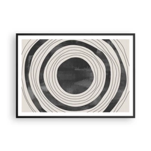 Poster în ramă neagră - Direct la subiect - 100x70 cm