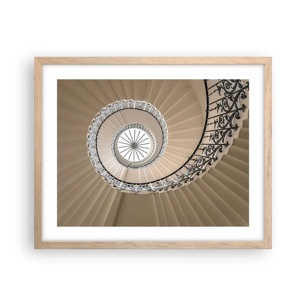 Poster în ramă de stejar deschis - În interiorul cochiliei - 50x40 cm