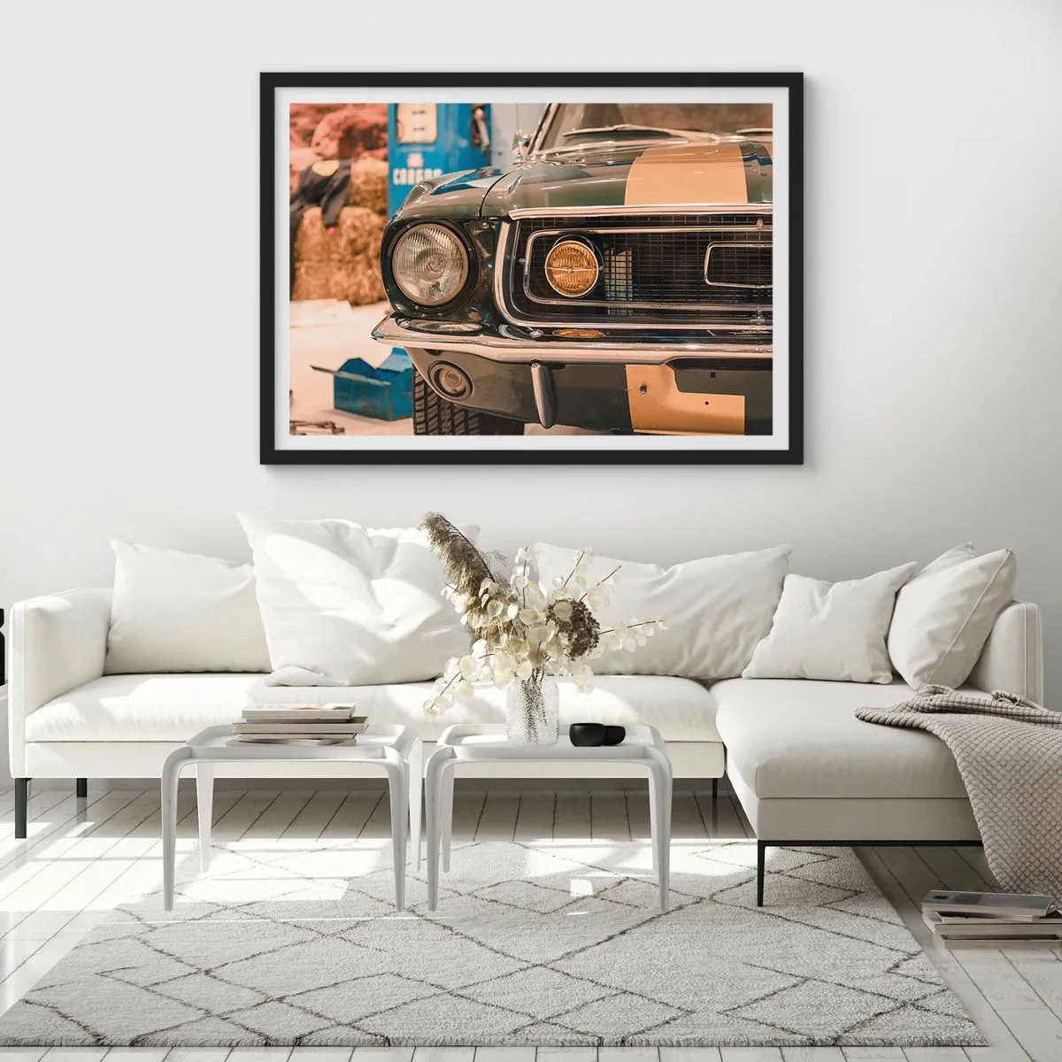 Poster în ramă neagră - Întâlnire cu o legendă - 70x50 cm