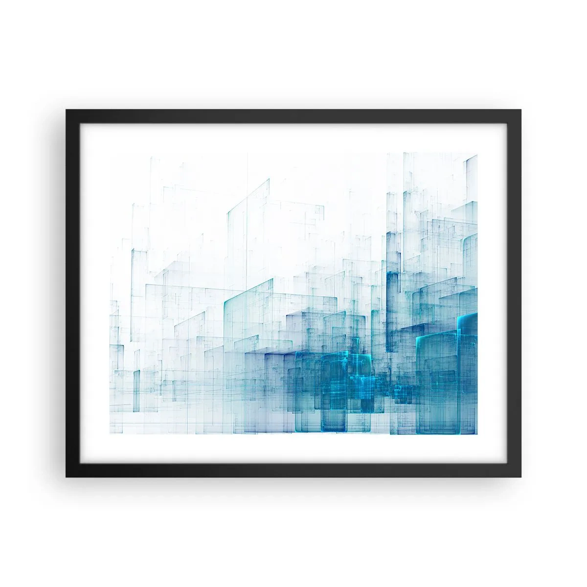 Poster în ramă neagră - Cum a apărut spațiul - 50x40 cm