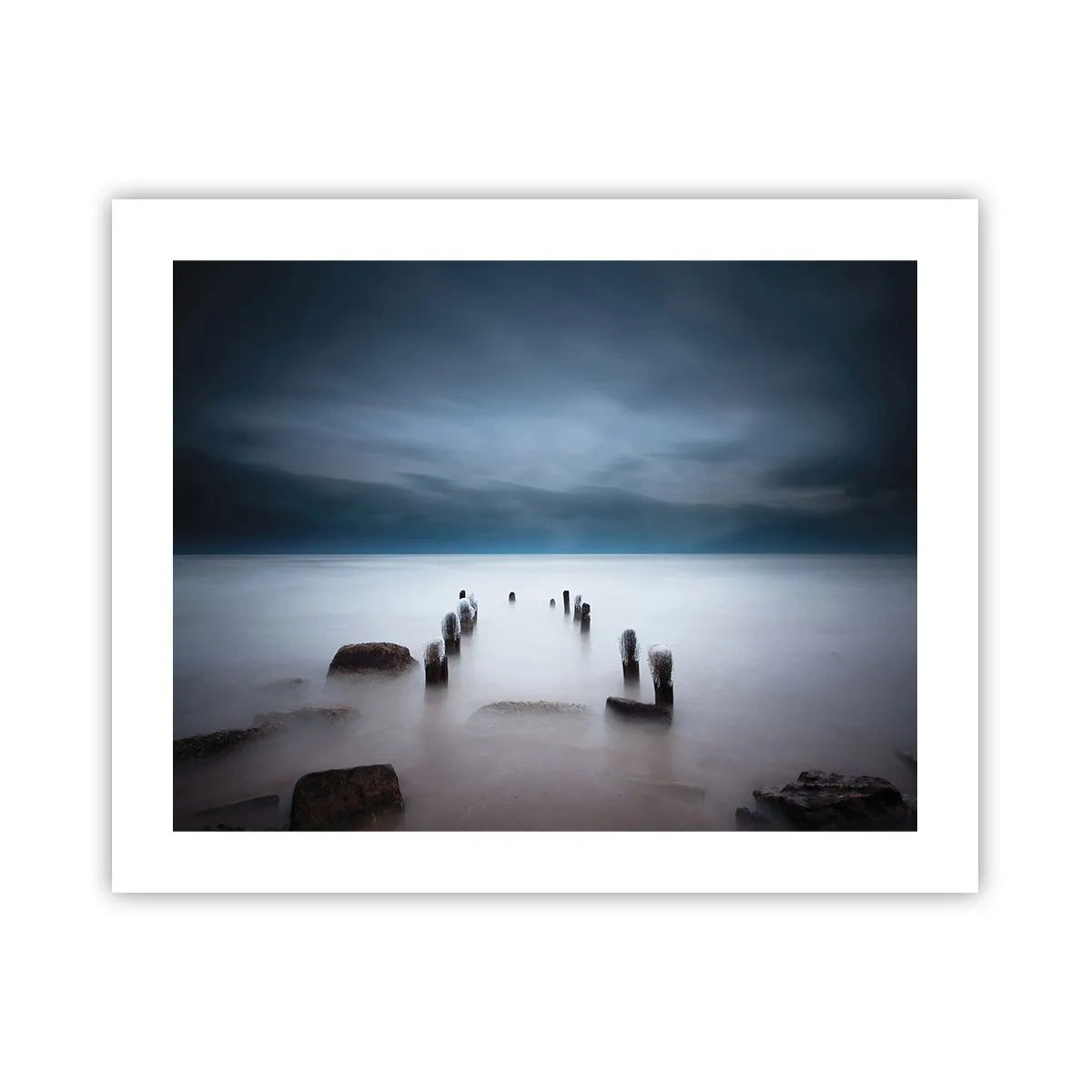Poster - Un lac în ceața calmă - 50x40 cm