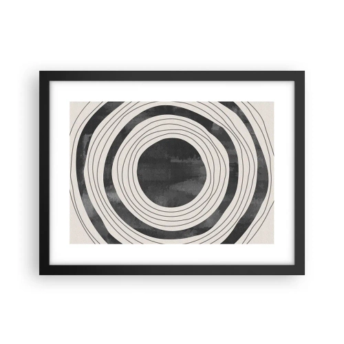 Poster în ramă neagră - Direct la subiect - 40x30 cm