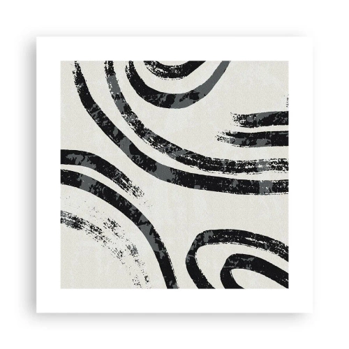 Poster - Pe jumătate oprit - 40x40 cm