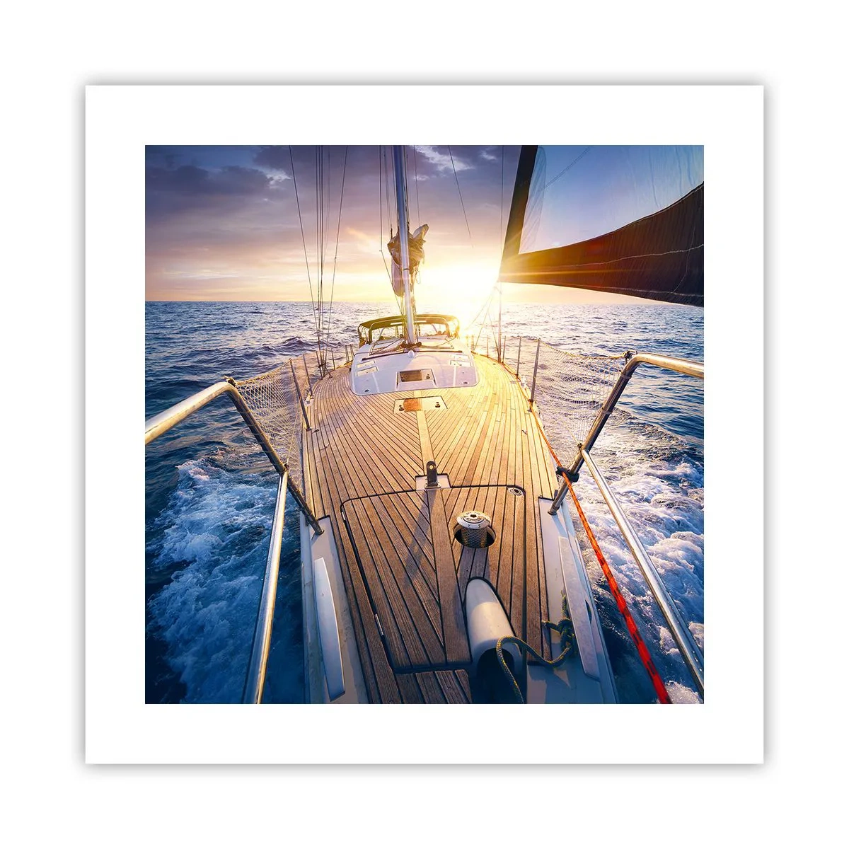 Poster - Alergând pe valuri - 40x40 cm