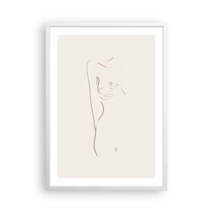 Poster în ramă albă - Forma dorinței - 50x70 cm