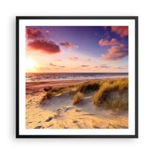 Poster în ramă neagră - Deja aerul de vară miroase - 60x60 cm