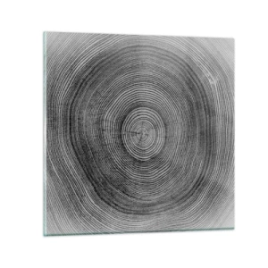 Tablou pe sticlă - Un semn al vremurilor - 30x30 cm