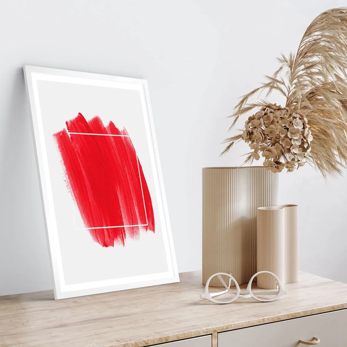 Poster în ramă albă - În afara cadrului - 70x100 cm