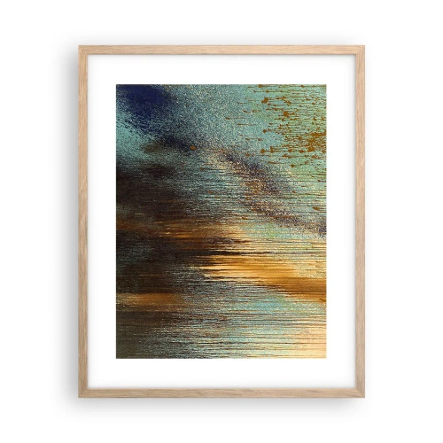 Poster în ramă de stejar deschis - O compoziție cromatică neaccidentală - 40x50 cm