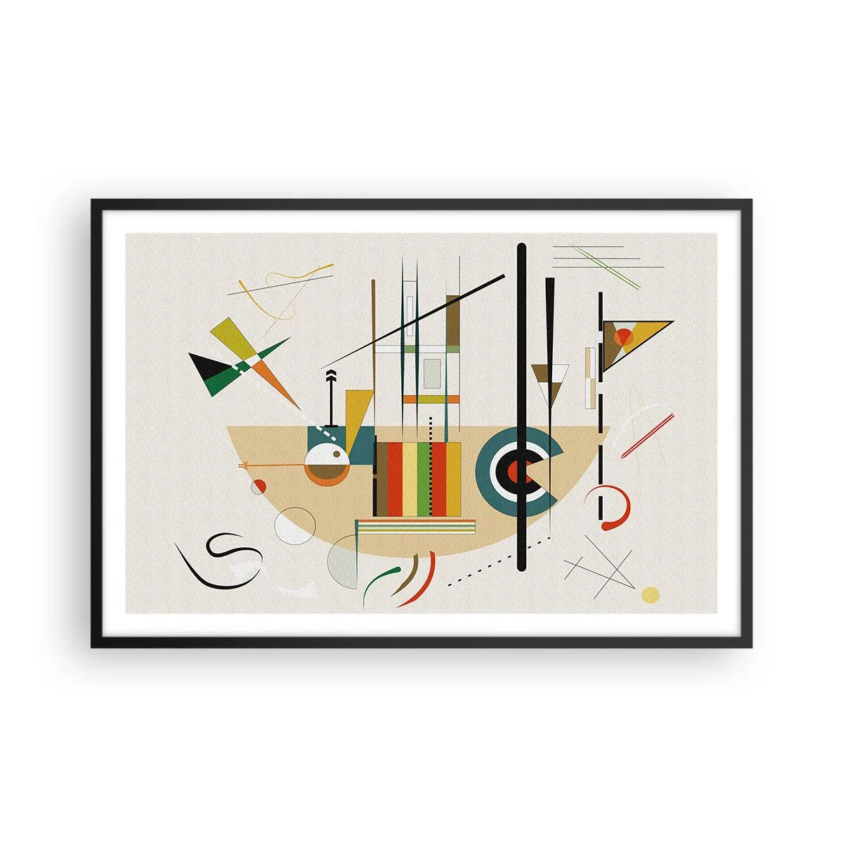 Poster în ramă neagră - Și lumea râde - 91x61 cm