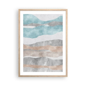 Poster în ramă de stejar deschis - Studiu de proximitate - 50x70 cm