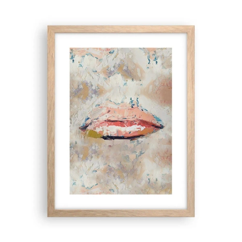 Poster în ramă de stejar deschis - Trezește simțurile - 30x40 cm