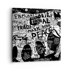 Tablou pe pânză - Lumea bogată a străzii - 30x30 cm