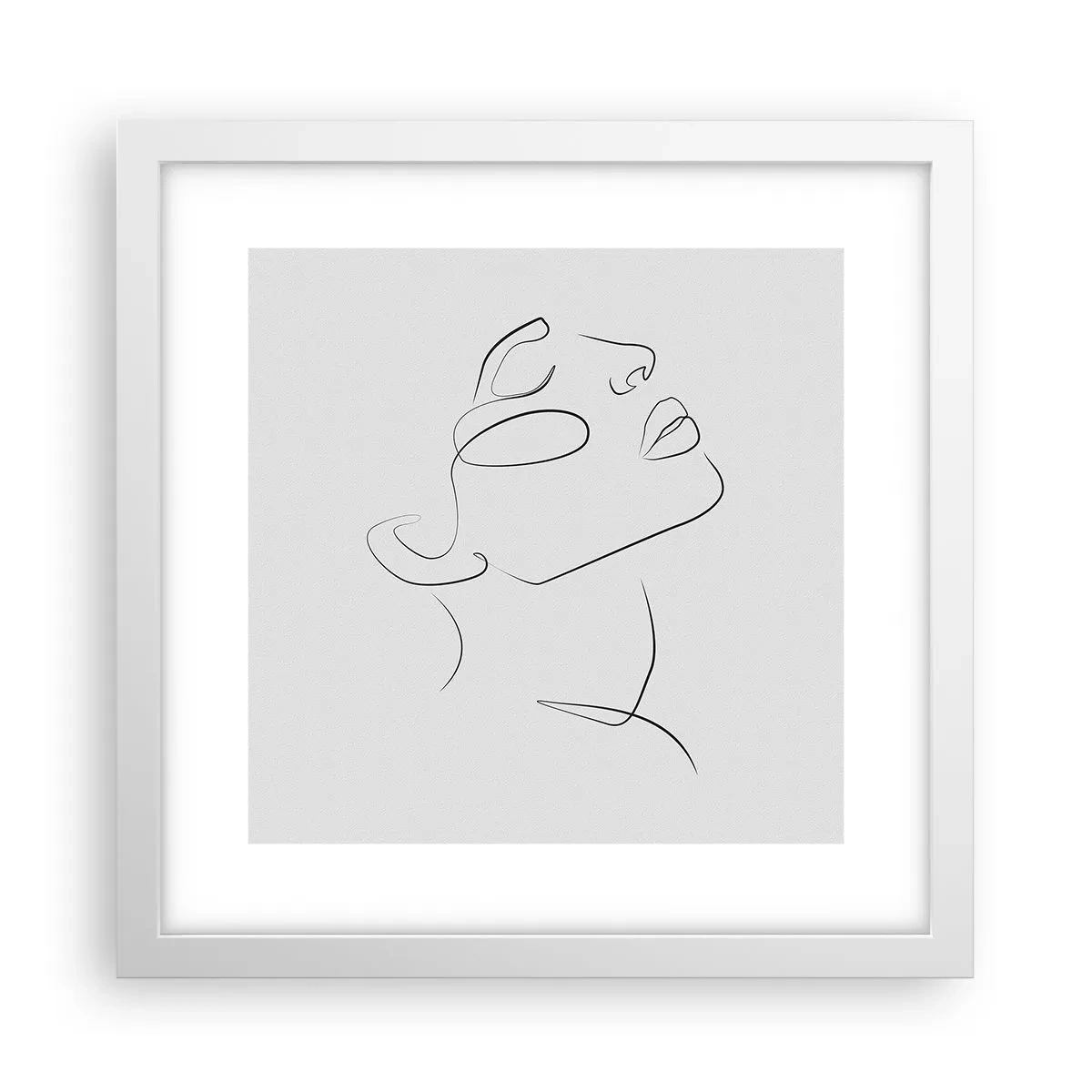 Poster în ramă albă - Meandrele unui vis - 30x30 cm