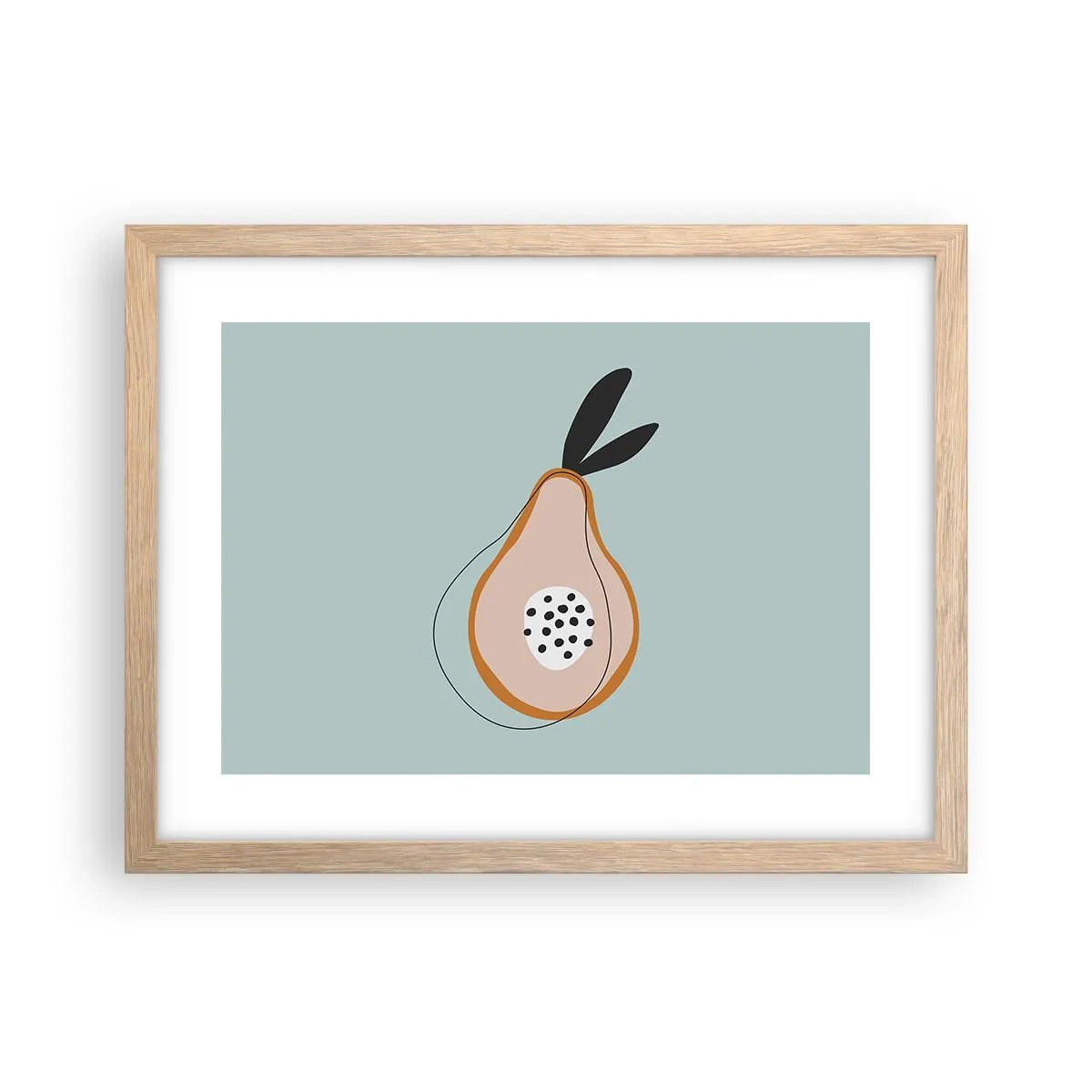 Poster în ramă de stejar deschis - Pătrunzând în natura lucrurilor - 40x30 cm