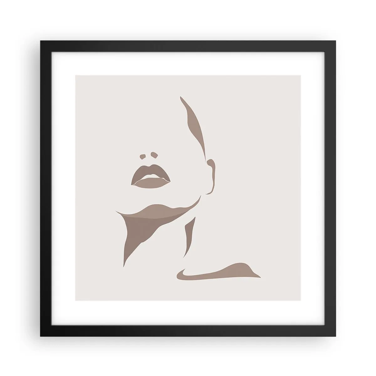 Poster în ramă neagră - Creată din lumină și umbră - 40x40 cm