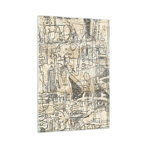 Tablou pe sticlă - Așteaptă să fie descifrat - 80x120 cm