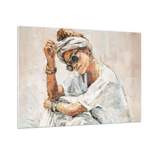 Tablou pe sticlă - Portret în plin soare - 100x70 cm